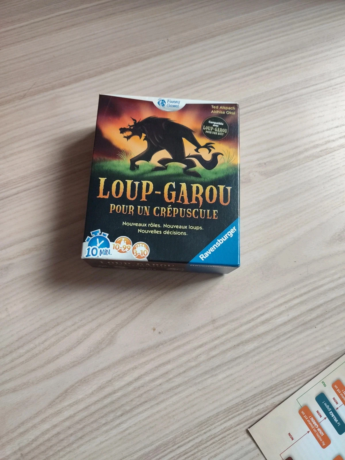 Jeu de société loup garou pour un crépuscule